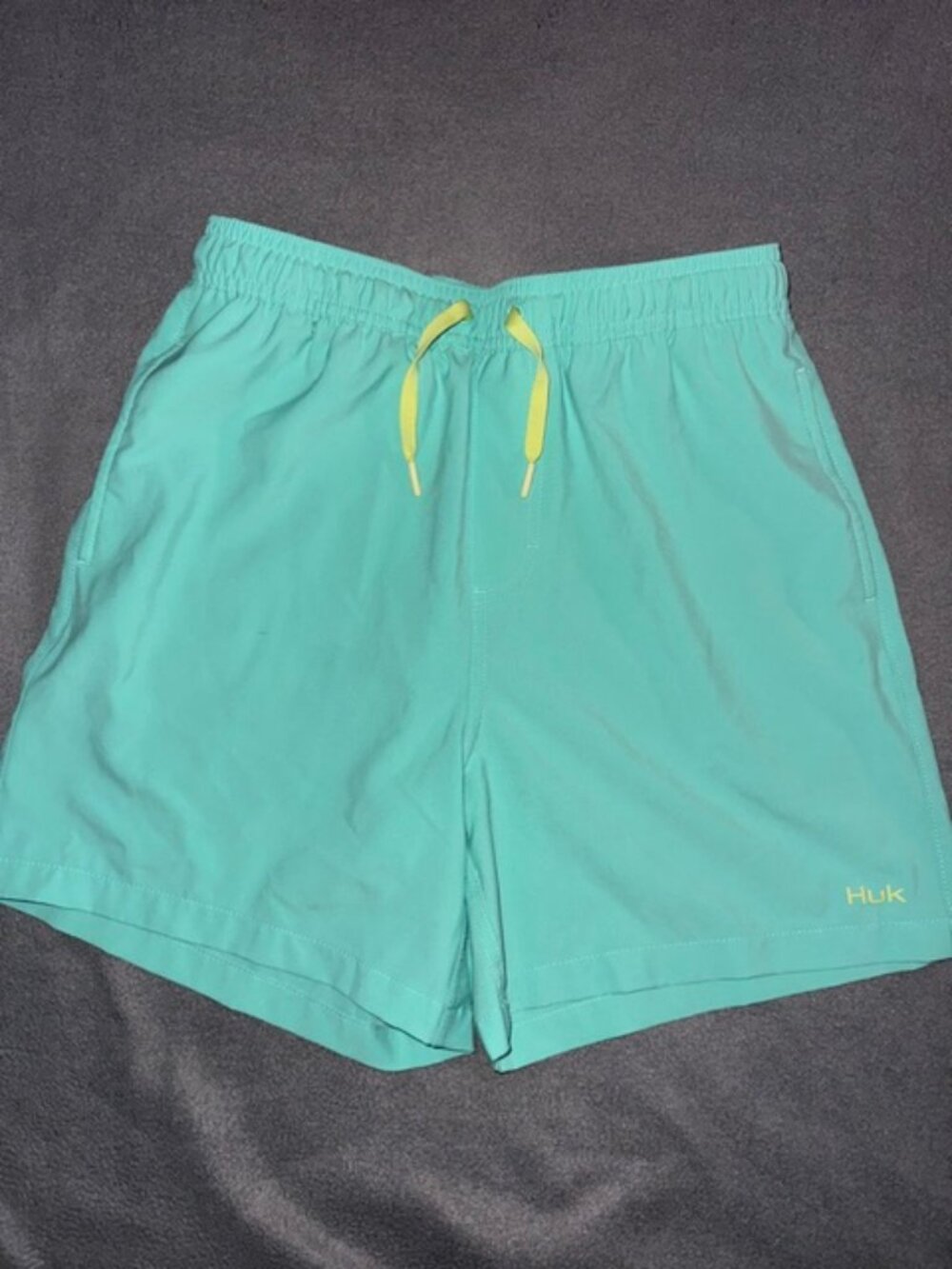 HUK Pursuit Volley Short Men's Mint Yellow Size Small